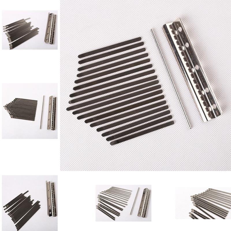 Клавиатура Калимба с 17 клавишами, марганцевая сталь, ключ Калимба, хромированный музыкальный инструмент