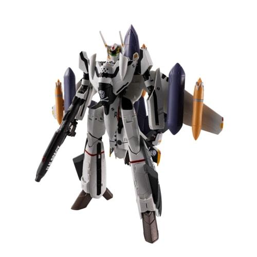 TAMASHII NATIONS HI-METAL R Macross Zero VF-OS Phoenix (Roy Focker's Custom) + QF-2200D-B Ghost, Approx. 140mm ABS & Diecast & PVC Painted Movable Fig