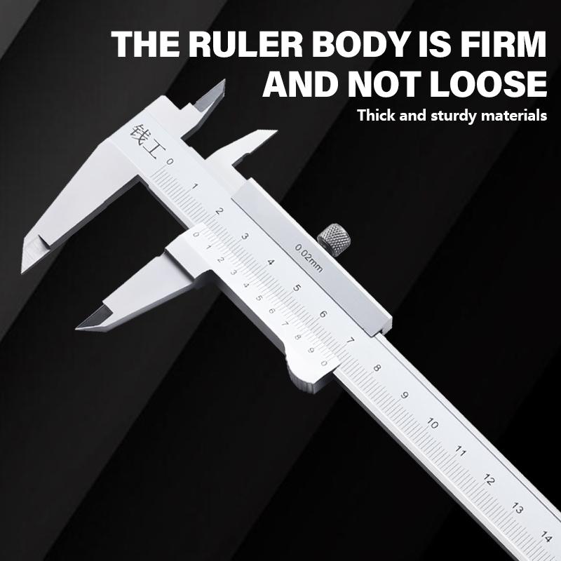 Factory Dial Vernier Caliper High Precision Shockproof Carbon Steel Flexible Lock 0-300mm 0.02mm Accuracy 1 Year