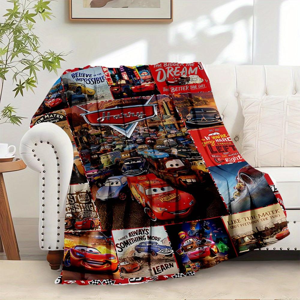 1pc Flannel Car Theme Printed Bed Blanket, Suitable for Sofa Blanket, Unique Gift Choice, Home Decoration Essential