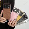 Кожаный чехол с леопардовым принтом для iPhone 17 Air 16 14 11 13 12 15 Pro Max 15 16 14 Plus Металлическая plating Защитная Жесткая крышка