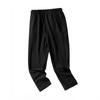 Men Pants with Reinforced Pockets Waist Drawstring Design Casual Solid Color Trousers Summer Straight Leg Pants