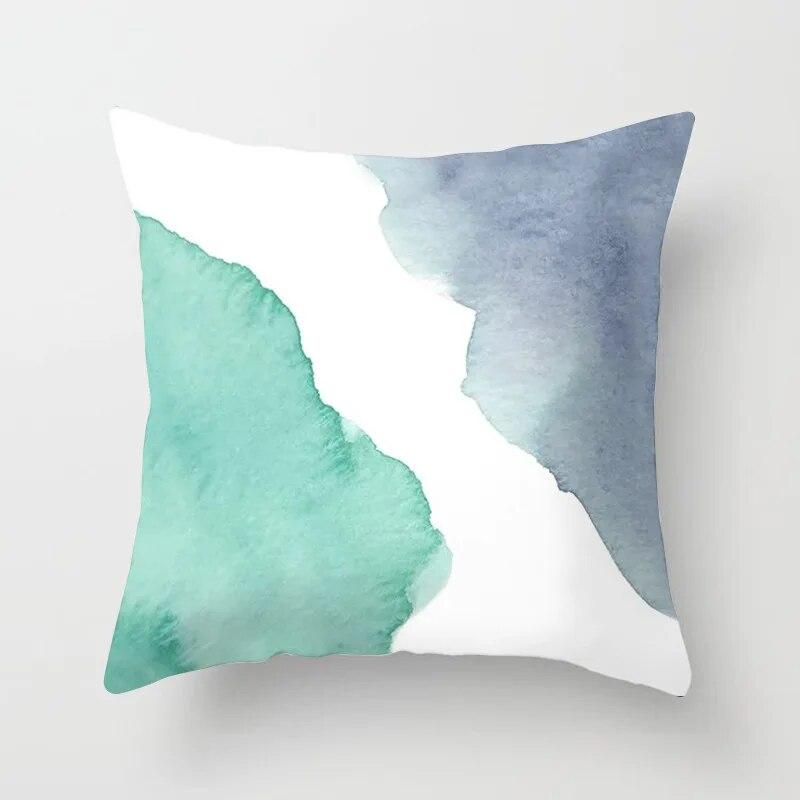 Подушка с геометрическим рисунком, современный простой печатный узор, чехол для диванной подушки, наволочка, домашнее вечерние автомобильное постельное белье