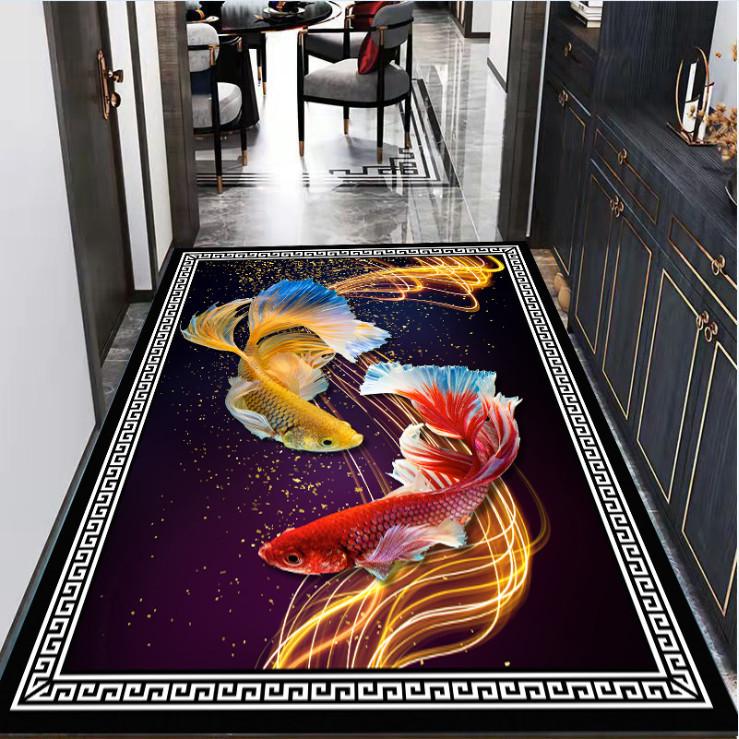 Ковер с бабочками и цветами, весенний ковер с принтом для гостиной, спальни, домашний декор, ковер для коридора, комнаты, кухни, напольный коврик, нескользящий