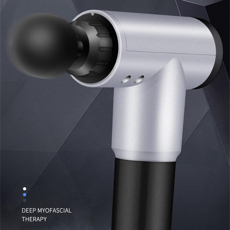 Фасциальный пистолет для массажа мышц, расслабление, восстановление, болезненность, боль, 99 передач, фасциальный пистолет для облегчения похудения, формирующий массажер, 4 головки, помощь в тренажерном зале