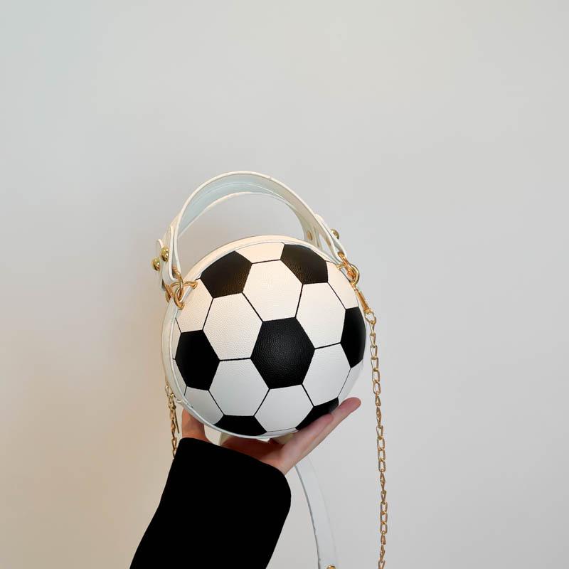 Женская модная корейская сумка кроссбоди в баскетбольном стиле - Универсальная, с яркой индивидуальностью, маленькая круглая на плечо