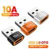 Olaf 10A OTG USB 3.0 к Type C адаптер TypeC мама к USB папа конвертер быстрая зарядка данных