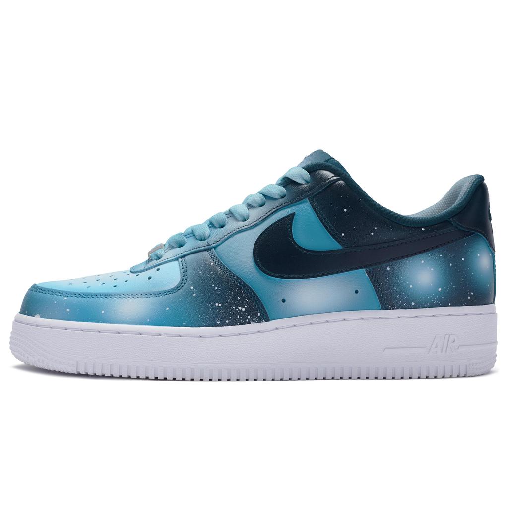 Nike Air Force 1 Low 811 Производство, Галактика, Специальная коробка для обуви Низкие кеды для скейтборда Мужские Синий Белый CW2288-111(Team80-S-BOX)