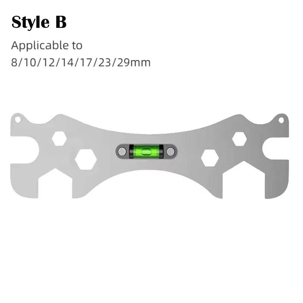 Design with Level Gauge Hex Screws Wrench Multifunctional Bend Angle Leveling Wrench  Universal