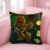 Забавная наволочка для подушки Sackboy из LittleBigPlanet 45*45 см Декоративная наволочка Домашняя наволочка для подушки на диван