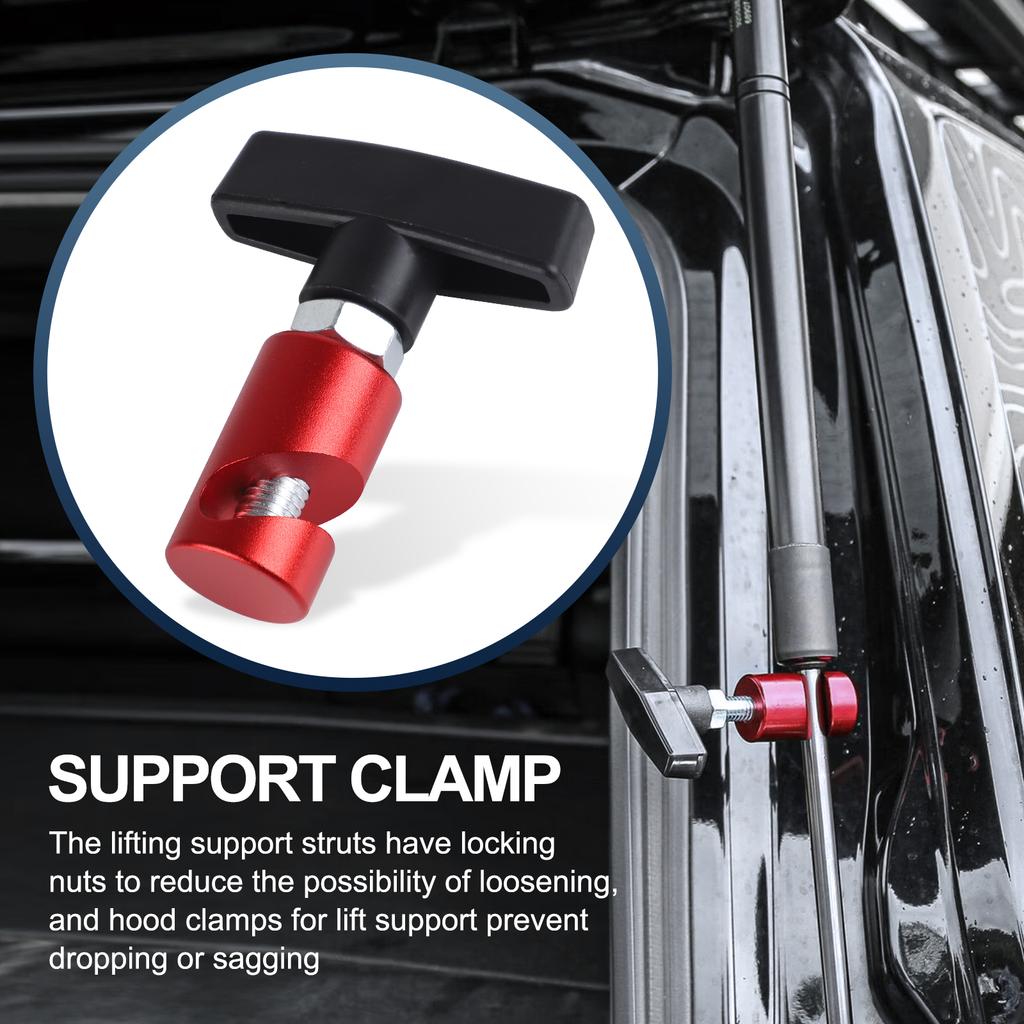 Lifting Support Rod Tool Car Hood Holder Luggage Absorber Engine Cover Trunk Air Pressure Anti-Slip Fixing Clamp Accessories