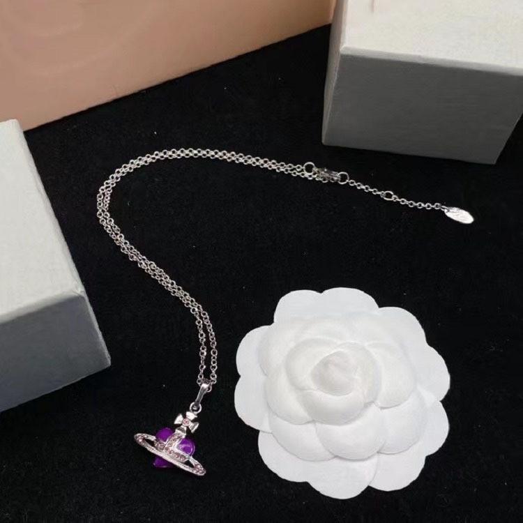 Большое колье в форме сердца Vivienne с блестящими стразами для женщин