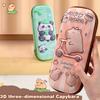 3D Capybara Pencil Case Drop Resistant Waterproof Student School Supplies Large Capacity Multifunctiona Pen Pouch Stationery