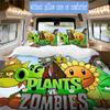 Plants vs. Zombies pattern Pattern Bedding,Quilt Set Quilt Cover Pillowcase Home Birthday Gift (1*duvet cover+2*pillowcase,without core)XSJT0917559