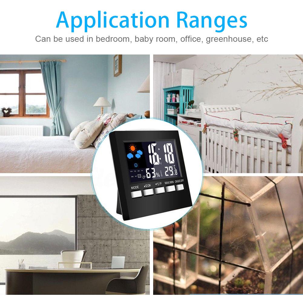 Цифровой бытовой термометр гигрометр тестер температуры и влажности воздуха измерительный прибор
