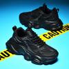 Autumn Men's Sneakers Black Sports Shoes Breathable Mesh Men Casual Shoes Thick Sole Sneakers Men Shoes Platform Running Shoes