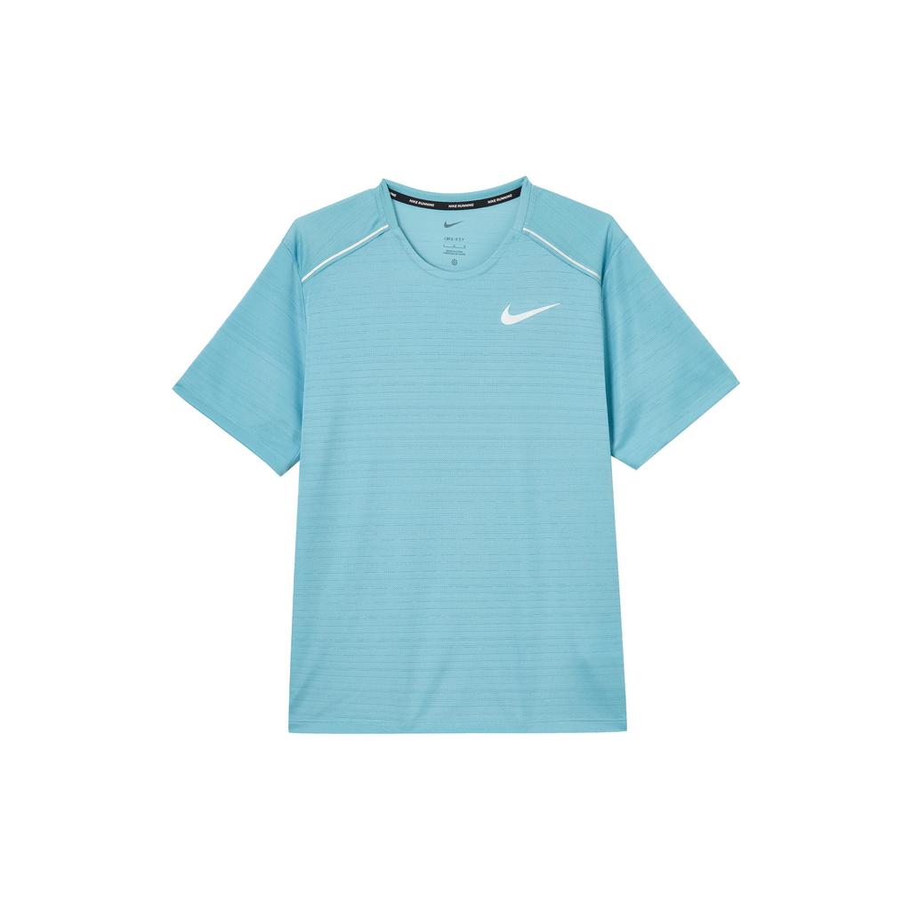 Nike Мужская футболка DRI FIT MILER Сине-голубой Бирюзовый AJ7566-464