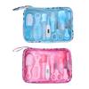 9pcs/set Newborn Care Kit Girl Boys Baby Healthcare Kits Scissors/Nail File/Comb/Brush/Dropper/Tweezers/Thermometer