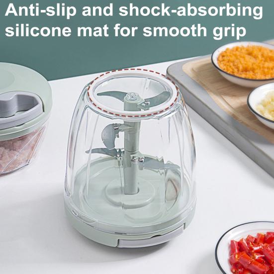 500/900 мл мешалка для чеснока, ручной кухонный комбайн, измельчитель овощей, ручная веревка, резак для лука для овощей, фруктов, орехов, трав, легко очищаемый кухонный инструмент