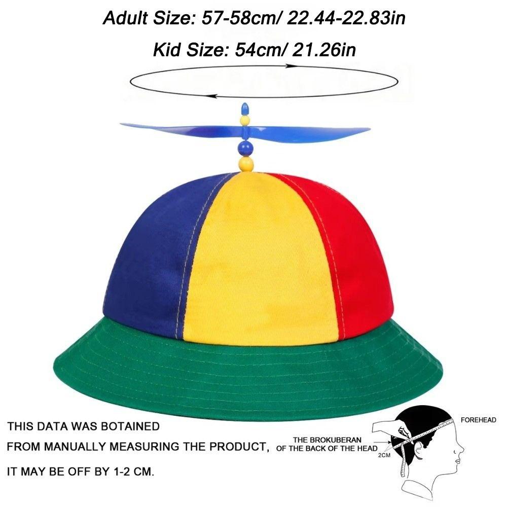Rainbow Windmill Bamboo Dragonfly Cap Sun Protection Fishermen Cap Summer Beach Cap Kids Adults