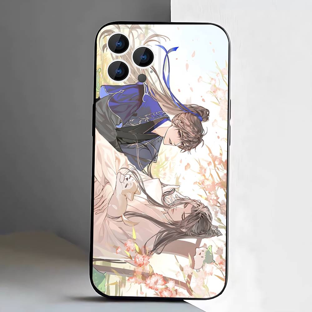 Чехол для телефона 'Хаски и его Белый Кот Шицзунь' для iPhone 17,16,15,14,13,12,11,Pro,XS,Max,XR,Plus,E,SE4,Mini Черный Мягкий Чехол