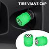 For Volkswagen Luminous Tire Valve Caps Multi-color Fluorescent Night Glowing Decor For Volkswagen VW GTI R Polo Golf MK8 Passat