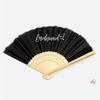 Wedding Handheld Fan Bride And Baidesmaid Bachelor Party Letter Print Retro Strong Hinge