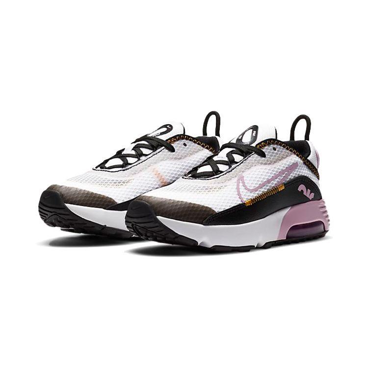 Nike Air Max 2090 Простые Удобные Низкие Кроссовки для Бега Детские Кроссовки Черный Белый Розовый CU2093-104
