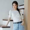 On On BoaT Neck Shirring T shirT New6me207