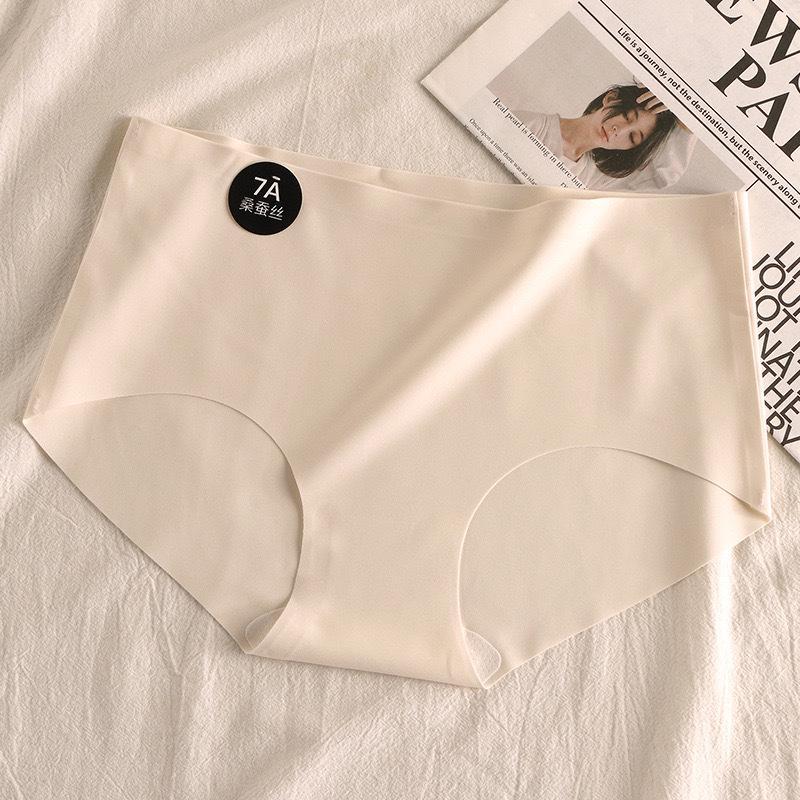 7A Mulberry Silk Mid-Rise Seamless Ice Silk Women's Antibacterial Underwear
