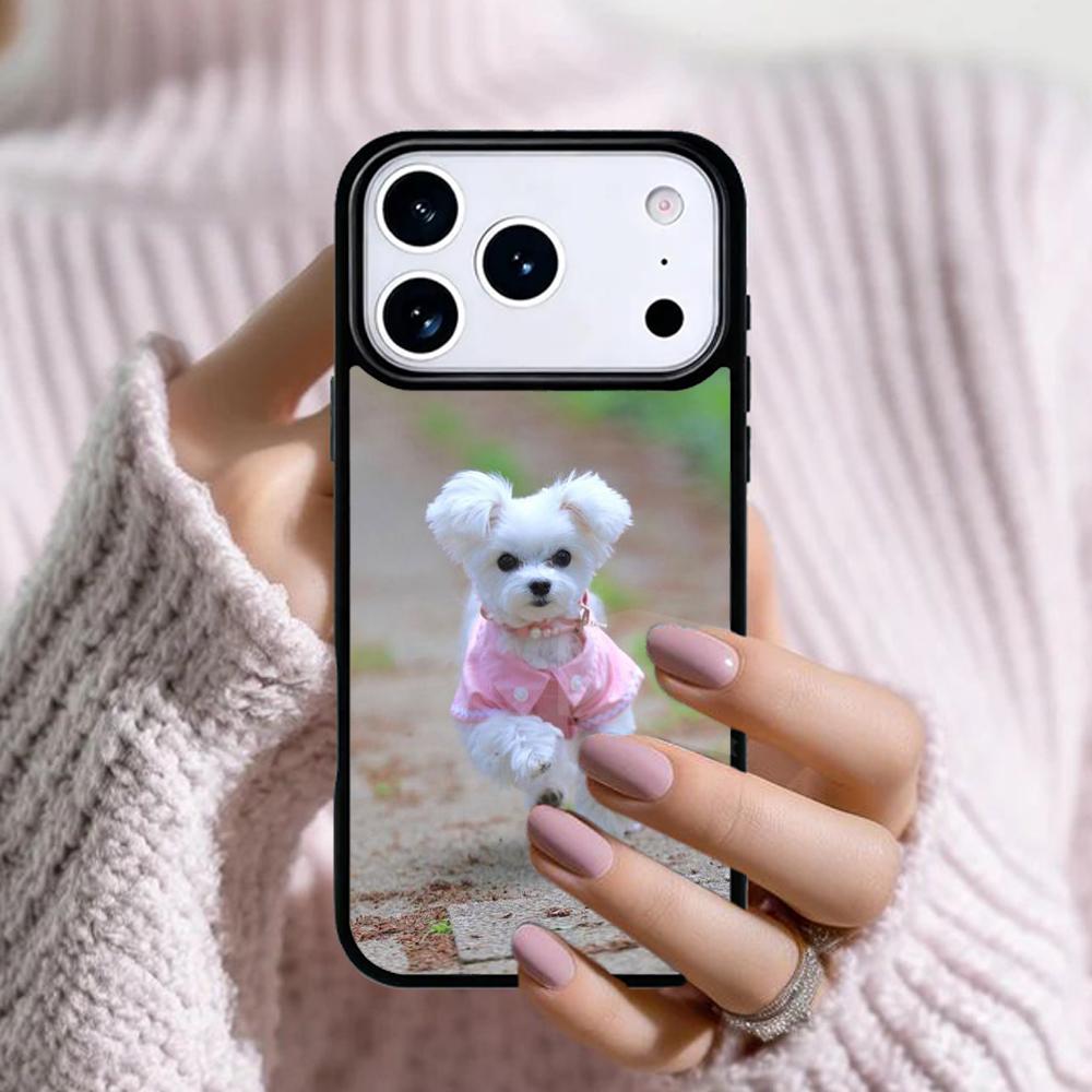 Maltese Dog Puppy Phone Case For Apple iPhone 17 Air 16E 15 14 Plus 13 12 11 Pro Max Mini Funda Cover