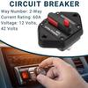 Автомобильный автоматический выключатель 60А 60 Ампер Водонепроницаемый 12В-42В DC с ручным сбросом 1 шт.