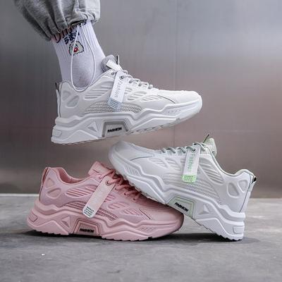 Гонконгская уличная обувь для папы, женские весенне-осенние новые корейские стильные туфли с дышащей сеткой, модные повседневные женские кроссовки