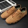 Модная мужская спортивная и повседневная обувь Белая кожа Плоская подошва Студенческая обувь для ходьбы Нескользящая и легкая Обувь для тенниса на одну ногу