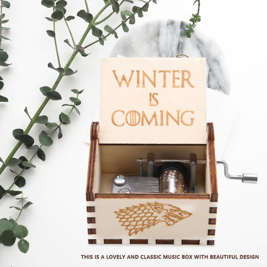 1 шт. деревянная резная ручная музыкальная шкатулка механическая классическая поделка подарок на день рождения