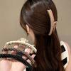 Large Thin Shark Clip Solid Color Geometric Hair Claw Temperament Matte Claw Clip  Girls