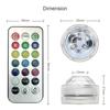 12pack Mini LEDs RGB Submersible Light Colorful Lamp Underwater Candle Light IP68 Water Resistance with Remote Control