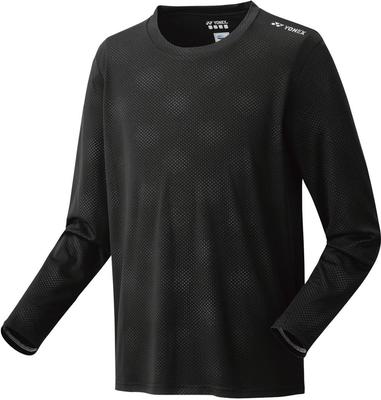 Рубашка с длинным рукавом Uni Long Sleeve Black [Yonex] Футболка (Подходящий стиль) (007)