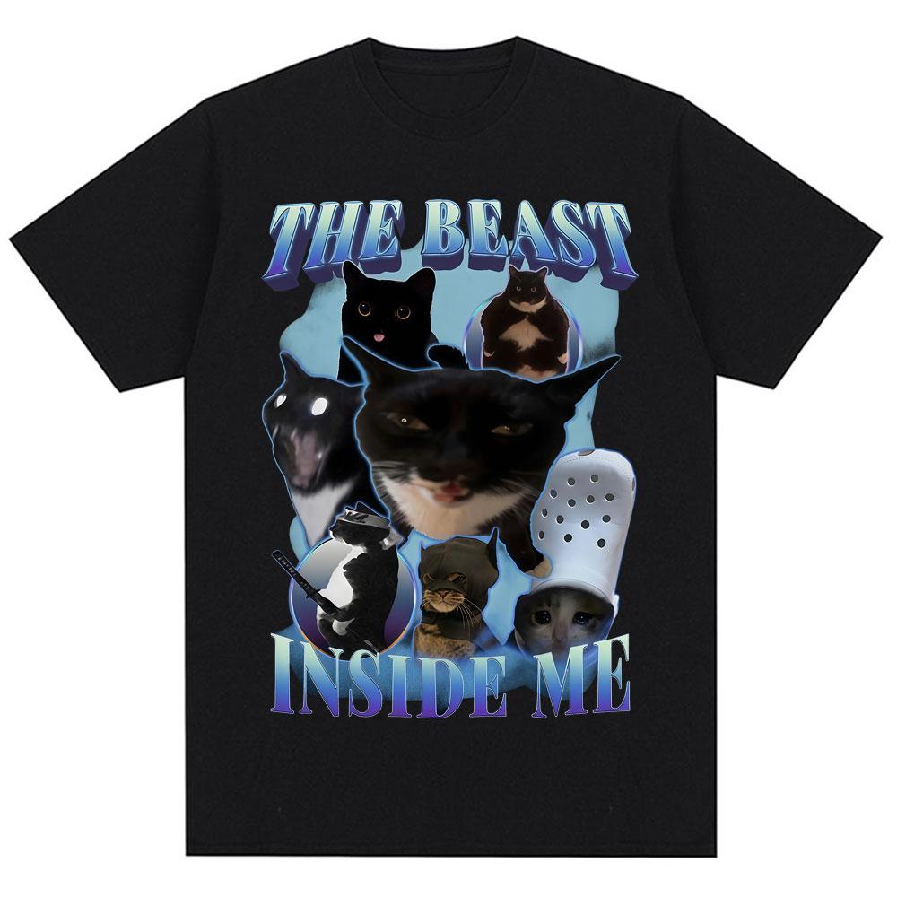 Fuuny Kittler Hilarious Cat Meme T Shirts Women Cute Fashion O-Neck T-shirts Breathable T Shirt Streetwear Women Clothes