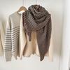 Autumn and Winter New Versatile Thickened Double Sided Imitation Cashmere Houndstooth Scarf for Men and Women Warm Neck Scarf