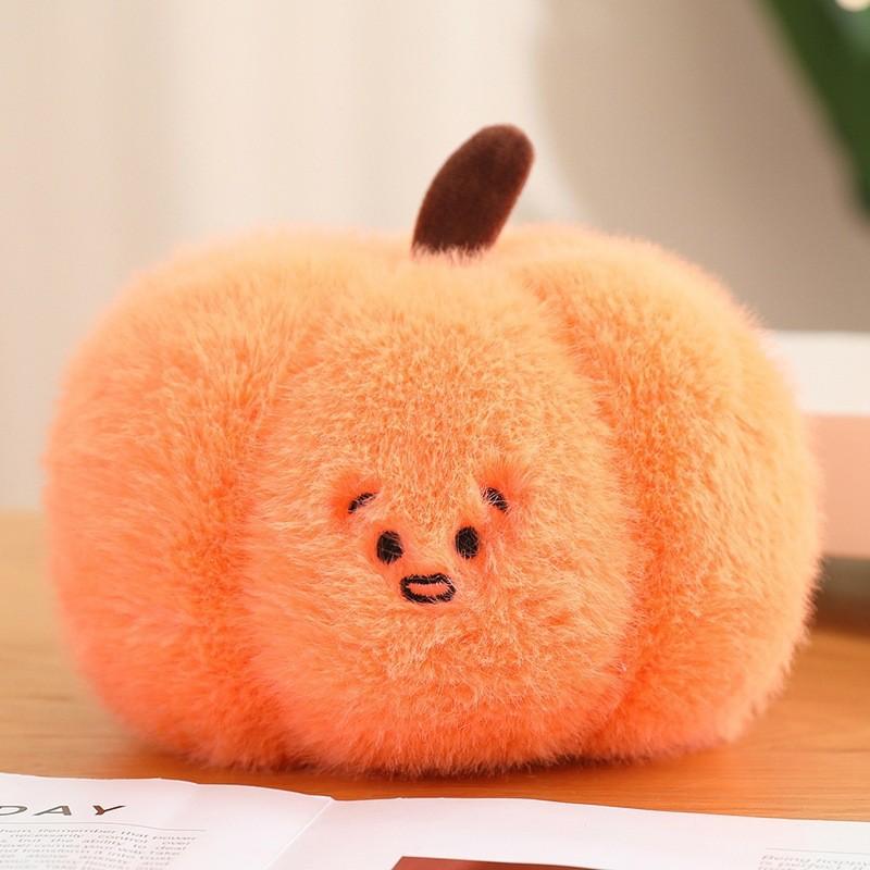 Плюшевые персонажи фруктов, изображающие хурму, чернику, тыкву, грушу, для демонстрации дома