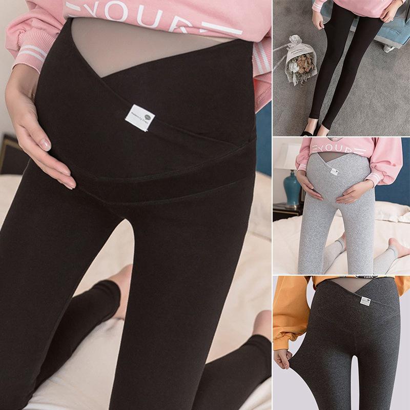 Maternity Pregnant Women Capris Casual Trousers Over Bump Pants Leggings Pregnancy Pencil Pants Clothing