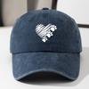 Heart Shaped and Paw Print Design Baseball Caps for Men and Women Are Lightweight and Durable, Outings