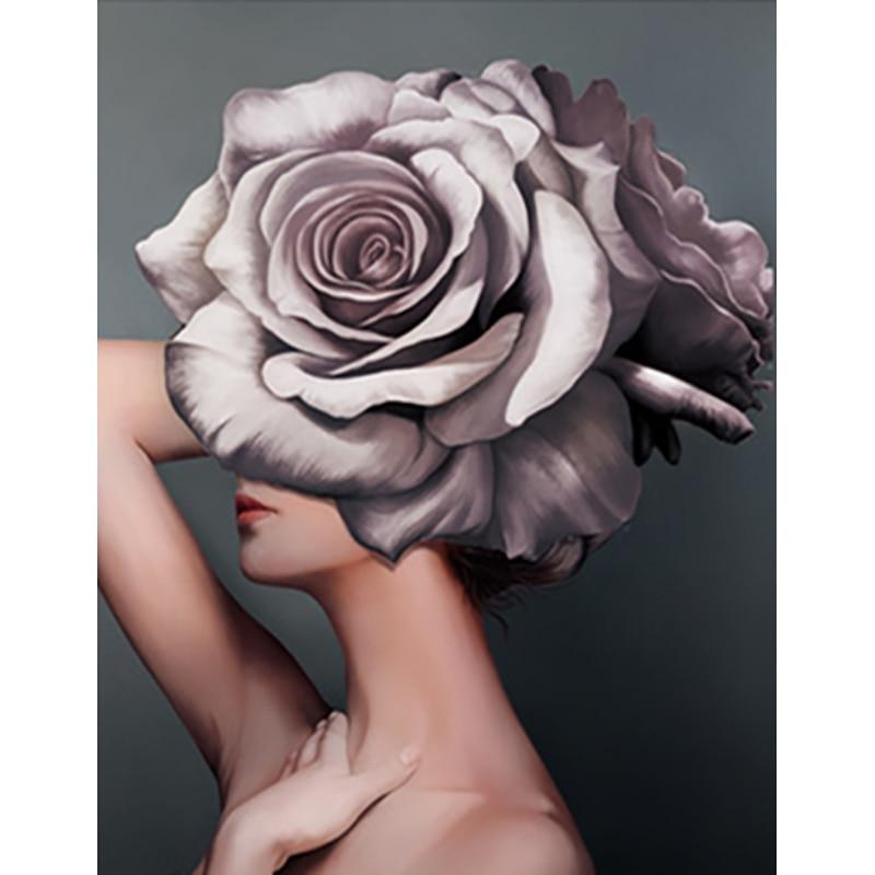 Новый 5D DIY алмазная живопись цветок Алмазная вышивка персонаж искусство вышивка крестиком полный круглый дрель ремесла домашний декор подарок