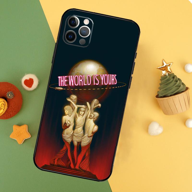 Чехол для телефона Scarface The World Is Yours для iPhone 17 17Air 16 15 14 13 11 12 Pro Max 12 13 Mini 16E Ударопрочный чехол