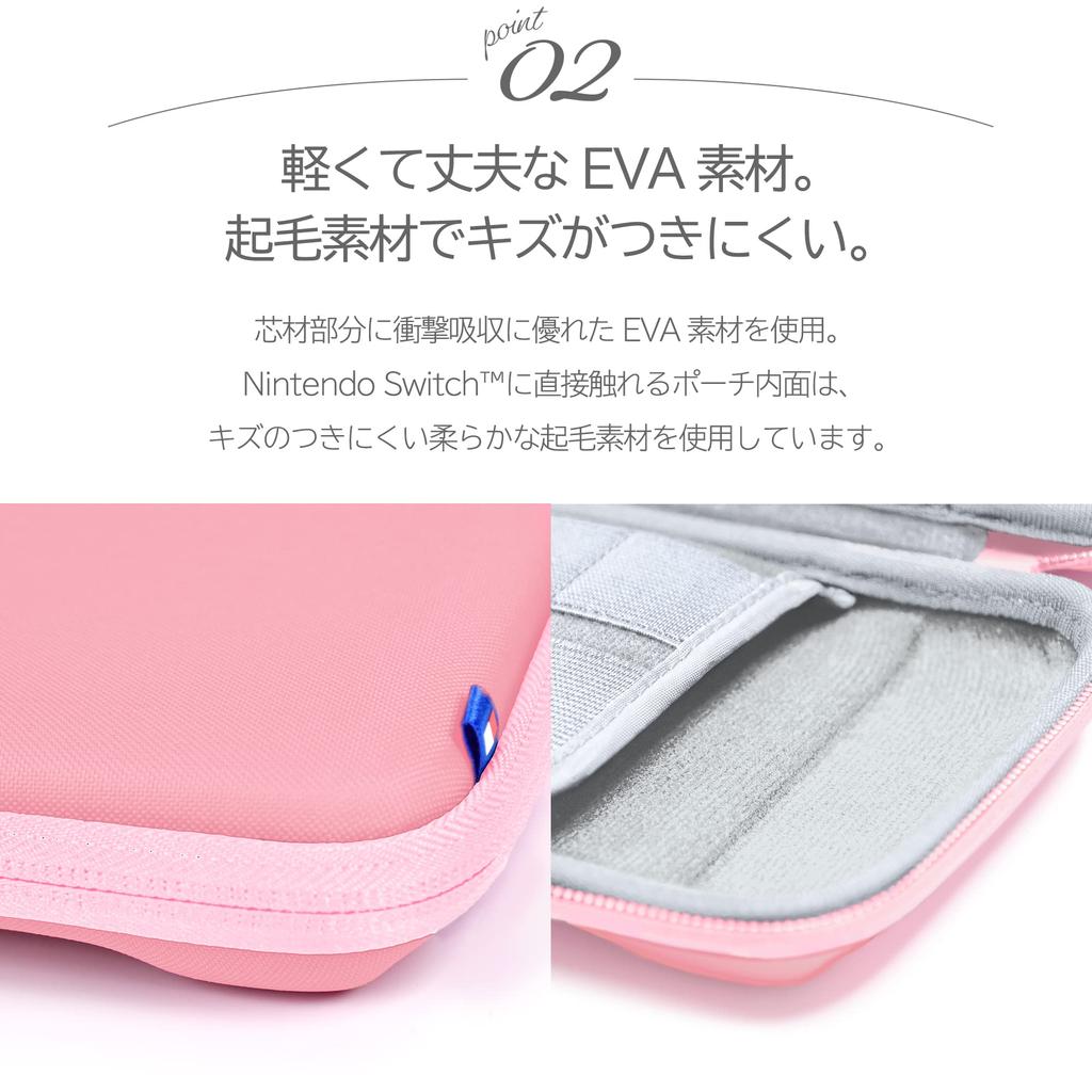 Licensed Slim Hard Pouch Plus for Nintendo Strawberry Pink with Both Nintendo Switch Organic EL Model and Nintendo [Nintendo Product] Switch™