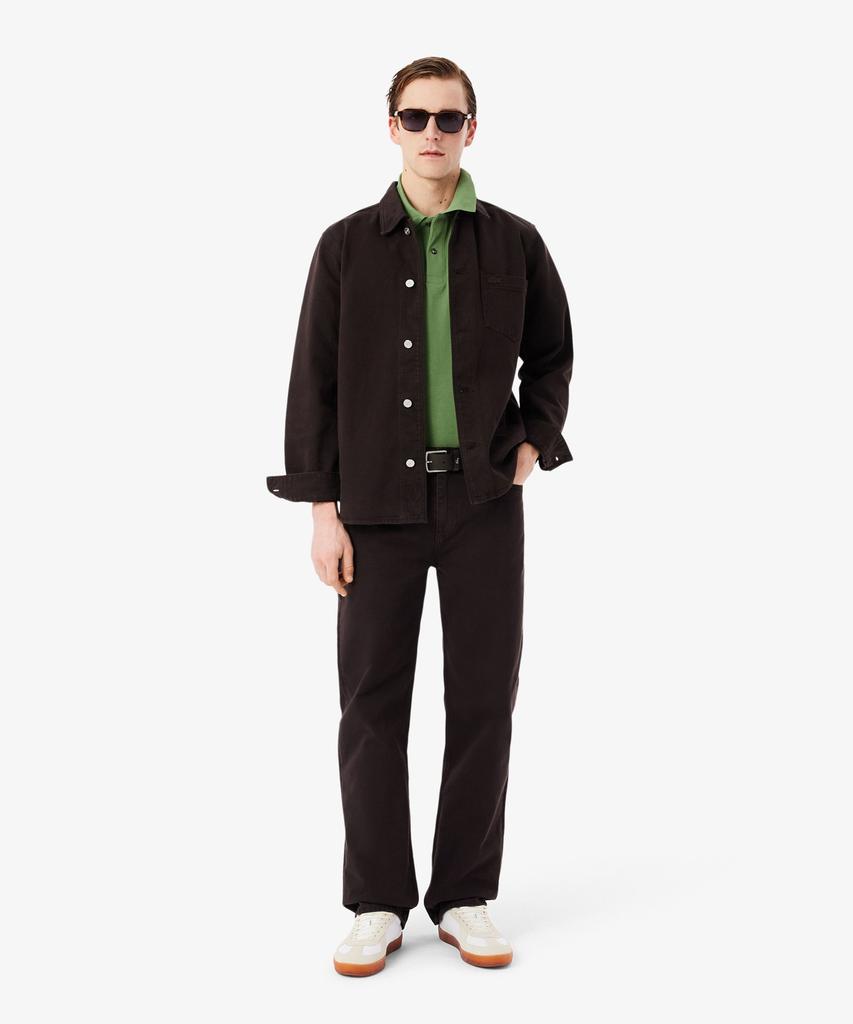 Мужская футболка-поло LACOSTE с принтом Croc Signature, свободного кроя, с коротким рукавом, Ph7757-56G 02M