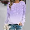 2025 Autumn and Winter New Fashion Round Neck Long Sleeve Printed Elegant Casual Loose Hoodie