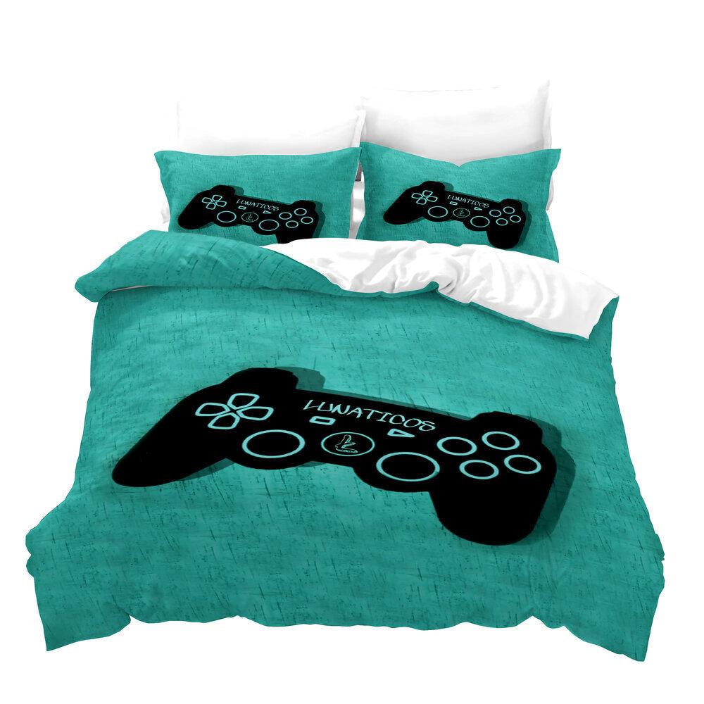 Game Three-Piece Quilt Cover Printing 3D Digital Thickening Grinding Kit