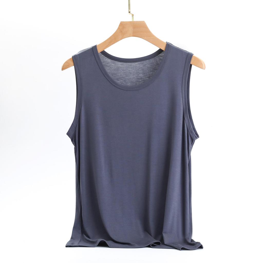 Men's Plus Size Slim Fit Modal Tank Top - Sleeveless Summer Sports Base Layer Undershirt 2023